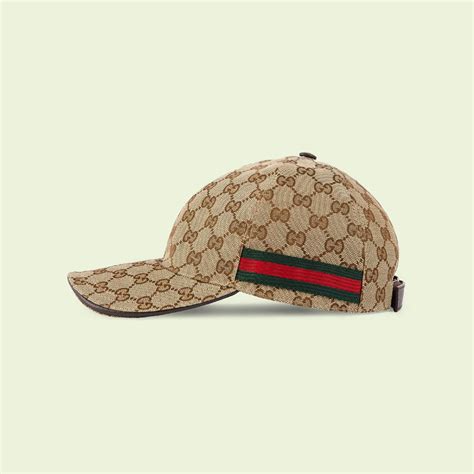 gucci 200035 202291|Original GG Canvas Baseball Hat With Web .